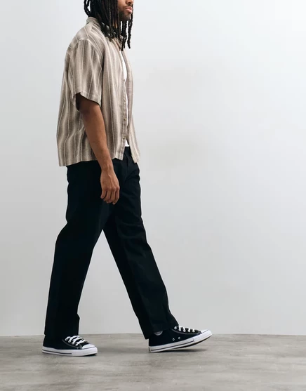 Мужские хлопковые брюки Jack & Jones Alex, черные