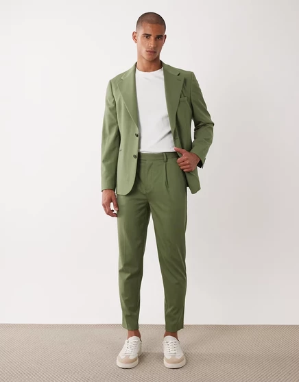 Мужские брюки ASOS Design 100 зауженные, хаки