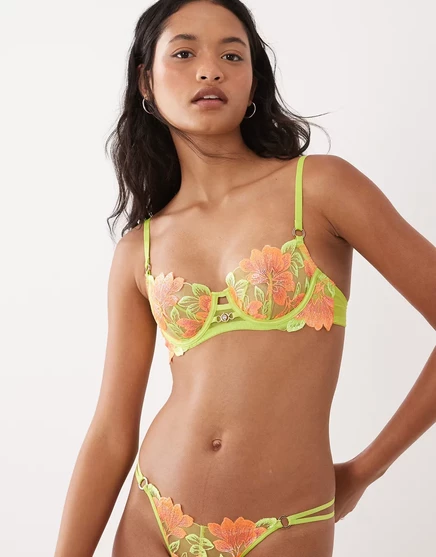 Женский балконет ann summers paradise glow без поролона, лайм