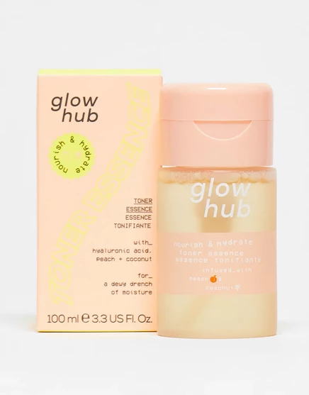 Glow Hub Питает и увлажняет тонер-эссенцию без цвета