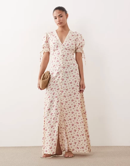 Женское платье макси Miss Selfridge Petite, цветочный