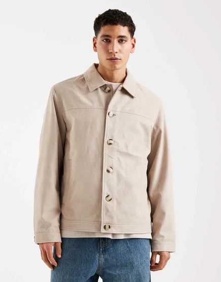 Куртка из искусственной замши Jack &Jones бежевого цвета string