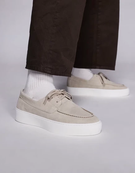 Мужские повседневные туфли Steve Madden Leeway, замша тауп