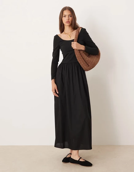 Женское платье ASOS Design миди, черное