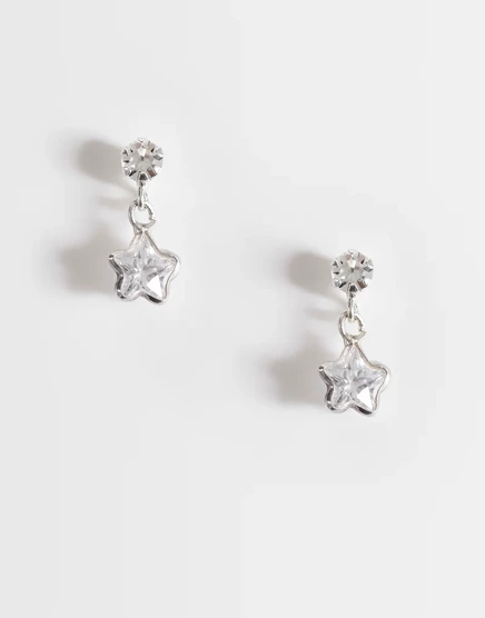 Серьги-капли Kingsley Ryan gemset star из чистого серебра