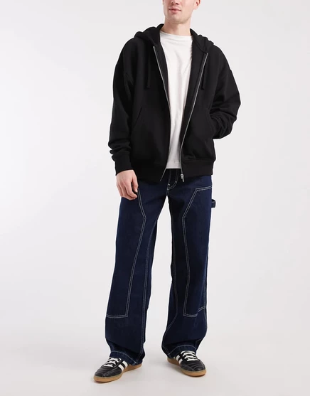 Джинсы Tommy Jeans Jaimie свободного покроя прямого кроя от carpenter темно-синего цвета denim dark