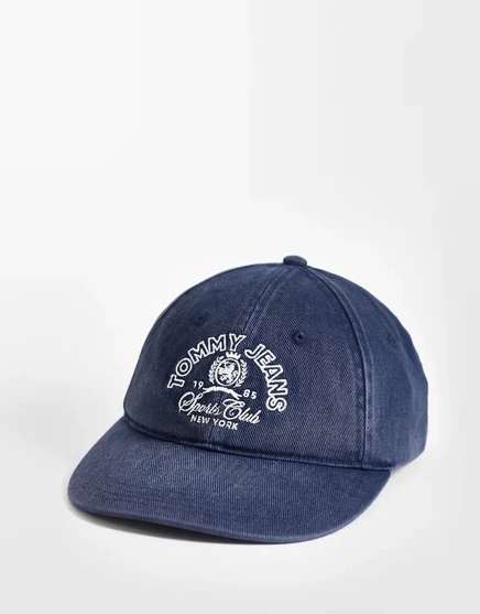 Унисекс кепка Tommy Jeans Sports Club, темно-синяя