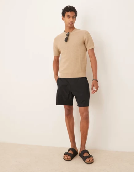 Мужские шорты Abercrombie & Fitch 7 дюймов, черные
