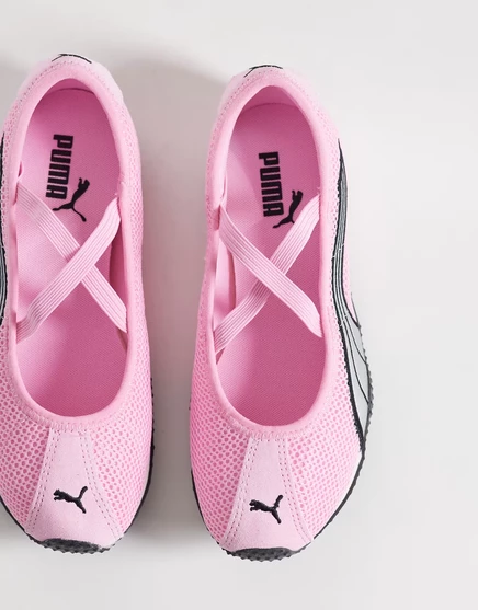 Женские балетки Puma H-Street, светло-розовые с серебристым