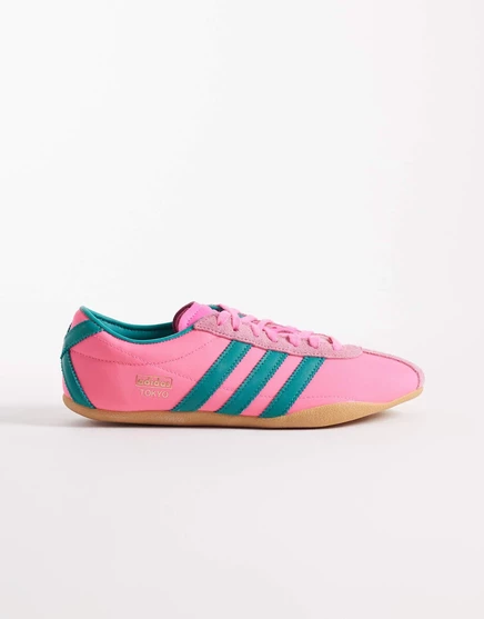 кроссовки adidas Originals Tokyo ярко-розового и зелено-ярко-розового цветов