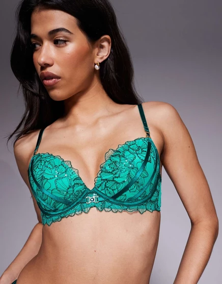 Женский бюстгальтер Ann Summers Divine Temptation с формованными чашками, зеленый