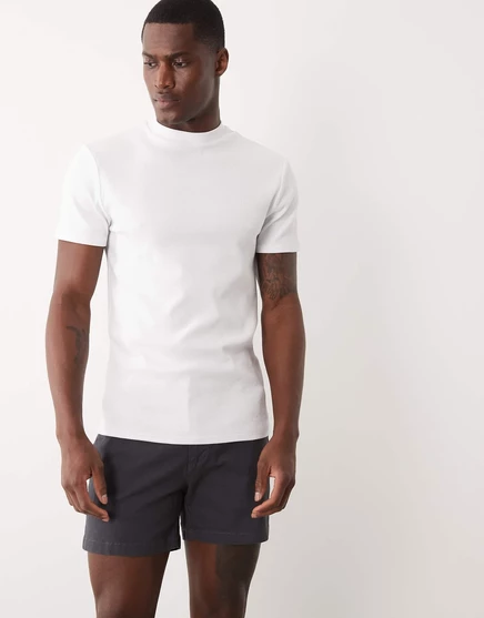 Мужские узкие чино-шорты ASOS DESIGN, антрацитовые