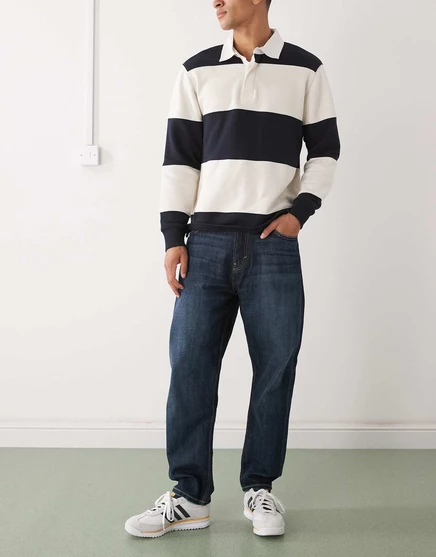 Мужские джинсы Weekday Ray relaxed tapered, темно-синие