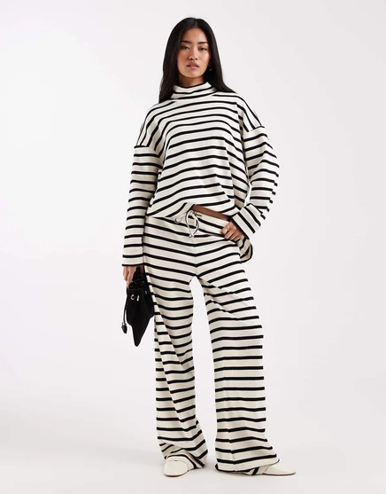 Женские широкие брюки ASOS Design в полоску