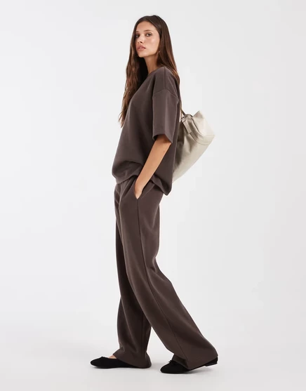 Женские брюки Vero Moda Tie Waist, тёмно‑шоколадные