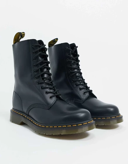 Черные ботинки с 10 люверсами Dr Martens 1490 black