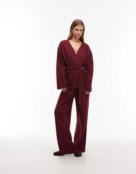 Женские спортивные брюки ASOS Design, темно-вишневые