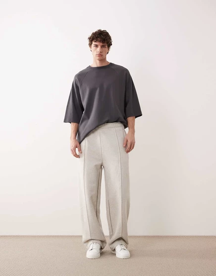 Мужские джоггеры ASOS COLLECTIVE суперплотные, светло-серые