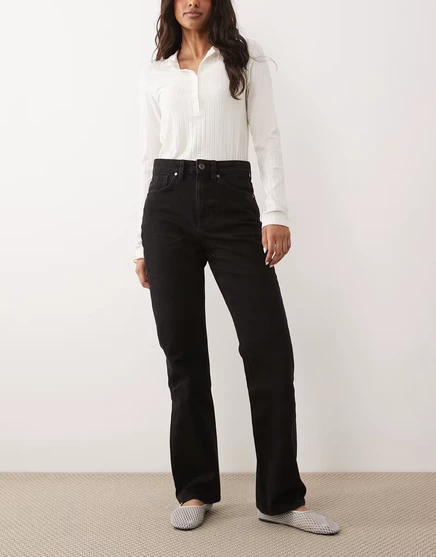 Женские джинсы Mango Matilda прямые, черные