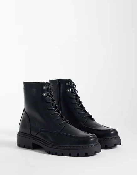 Мужские ботинки ASOS Design с хикер-деталями, чёрные