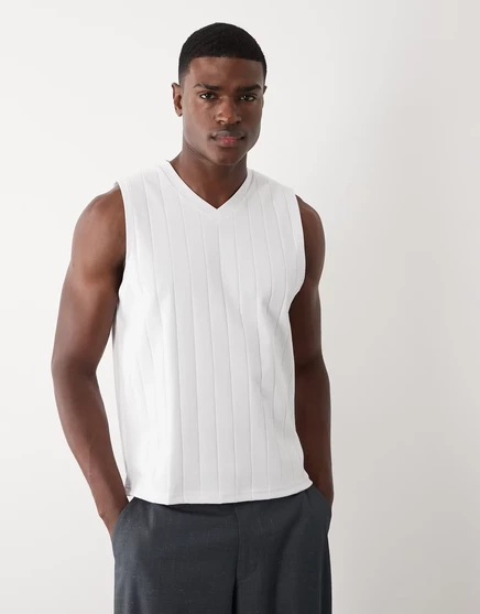Мужская плотная майка ASOS Design, белая