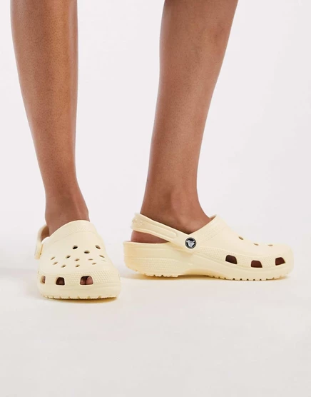 Классические сабо Crocs светло-желтого цвета yellow light
