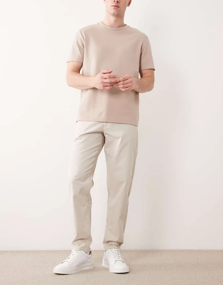 Зауженные брюки-чиносы ASOS DESIGN из камня stone