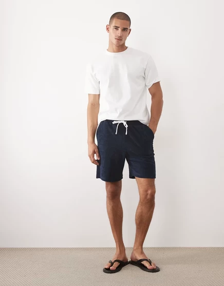 Мужские шорты ASOS Design, свободного кроя, темно-синие