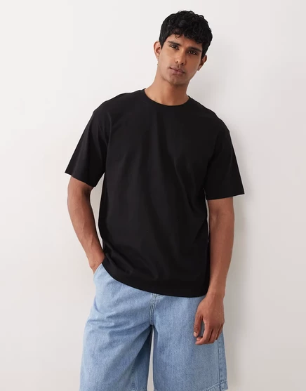 Мужская футболка Jack & Jones Essentials, черная
