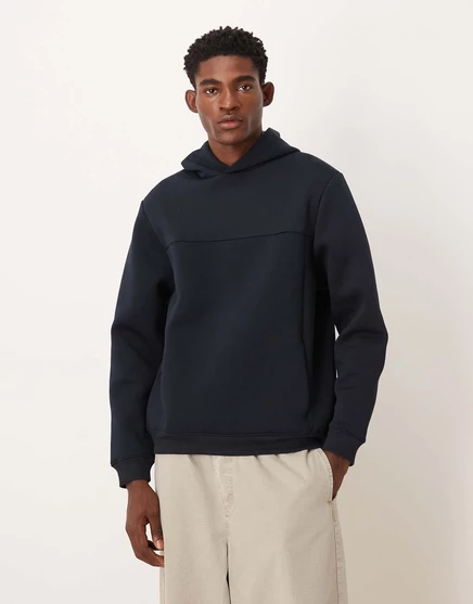 Тканевая толстовка ASOS DESIGN standard fit в стиле scuba темно-синего цвета - часть комплекта navy
