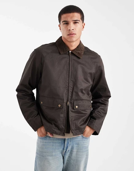 Восковая куртка Jack &Jones коричневого цвета wren