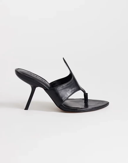 Женские мюли TopShop Nora с угловым каблуком, черные