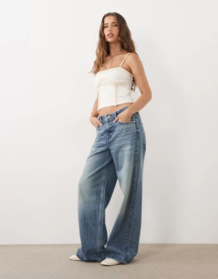 Женский топ Miss Selfridge с подгрудным швом, кремовый