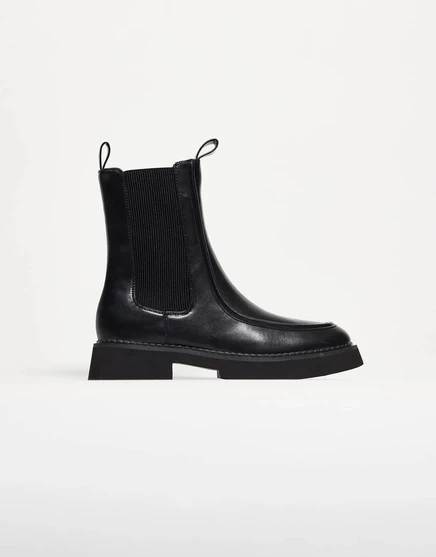 ДИЗАЙНЕРСКИЕ ботинки-челси ASOS черного цвета  black