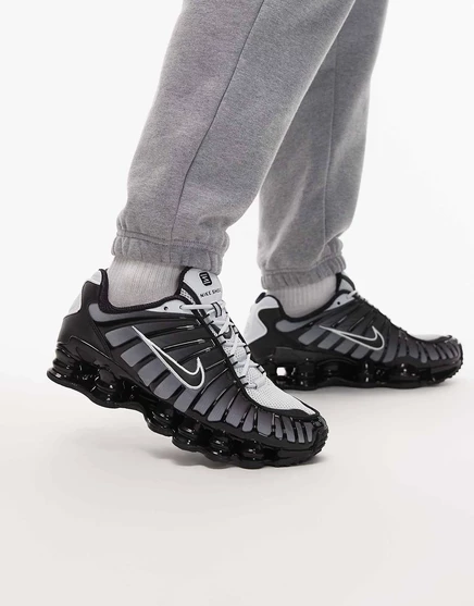 Мужские кроссовки Nike Shox TL, черно-белые