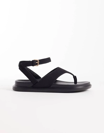 Женские сандалии London Rebel Wide Fit Anya, черные