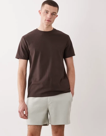 Мужские джерси-шорты ASOS Design Essentials, бежево-серые