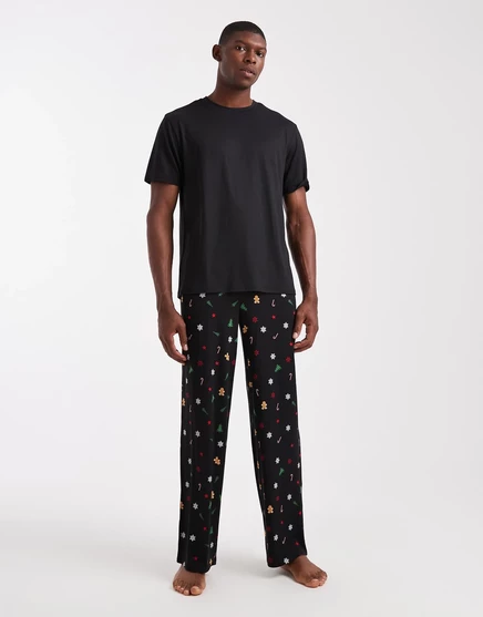 Мужская пижама Urban threads набор, рождественский принт