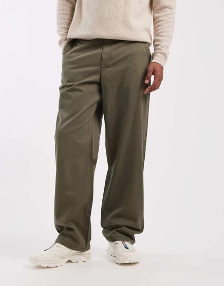 Дизайнерские мешковатые брюки ASOS цвета хаки с угловатыми карманами khaki