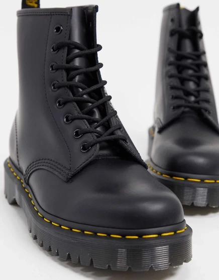 Ботинки Dr Martens 1460 Bex 8-eye, черные гладкие