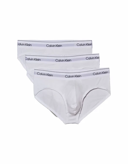 Хлопковые эластичные трусы Calvin Klein Icon из 3-х упаковок в трехцветном белом цвете white