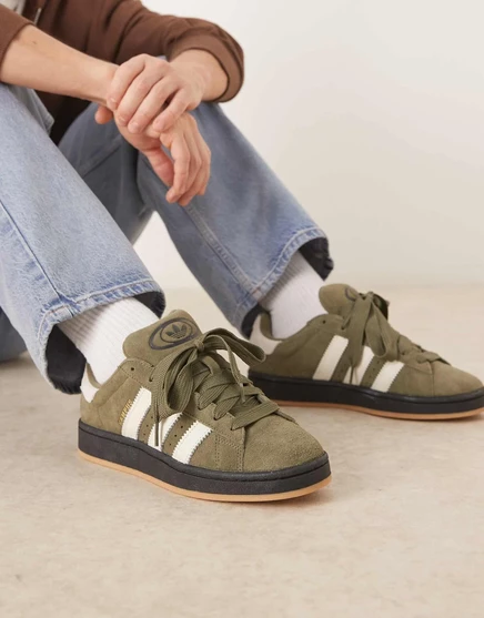 Мужские кроссовки adidas Originals Campus 00s, хаки и белые