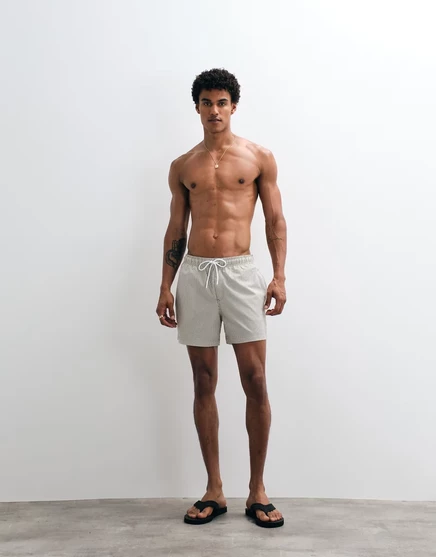 Мужские плавки Jack & Jones Seersucker, оливковая полоска