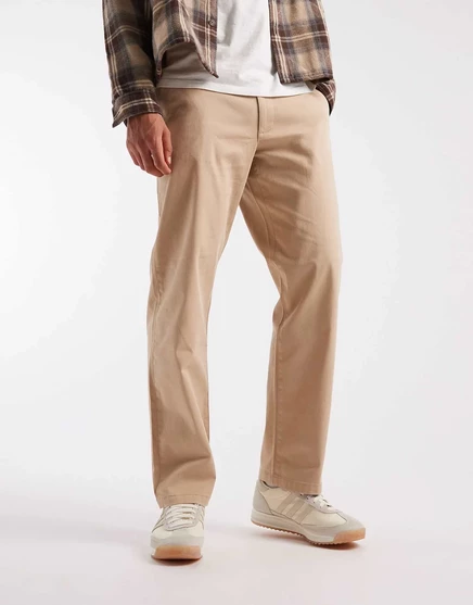 Мужские чиносы ASOS Design прямого кроя, бежевые
