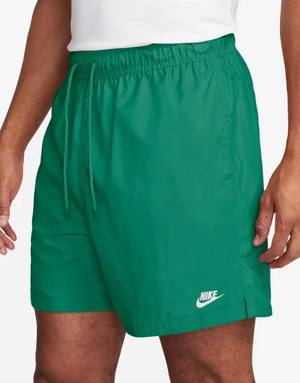 Мужские тканые шорты nike club, средне-зеленые