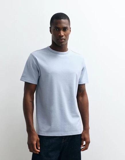 Мужская футболка ASOS Design breatheMAX плотная, светло-голубая