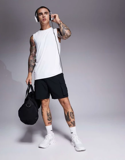 Спортивная майка ASOS 4505 Icon быстросохнущая, белая