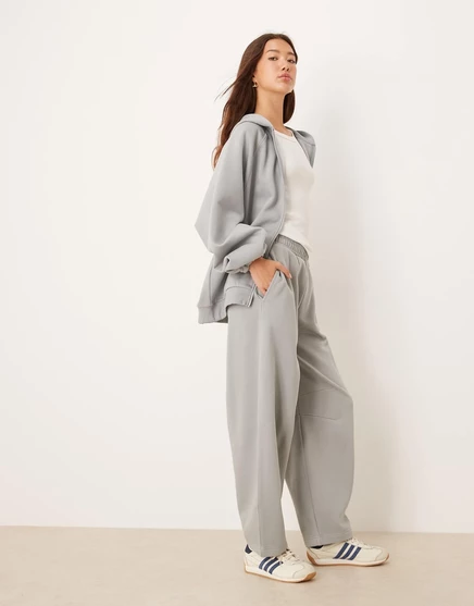 Дизайнерские спортивные брюки ASOS с закругленными штанинами темно-синего цвета dusky blue