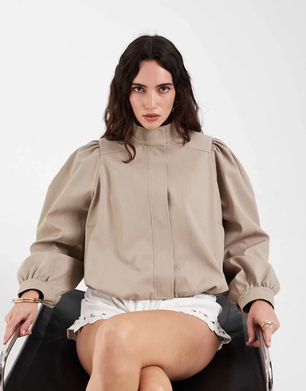 Женский блейзер ASOS Design Tailored, песочный