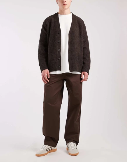 Дизайнерские мешковатые брюки ASOS коричневого цвета с отделкой карманов brown